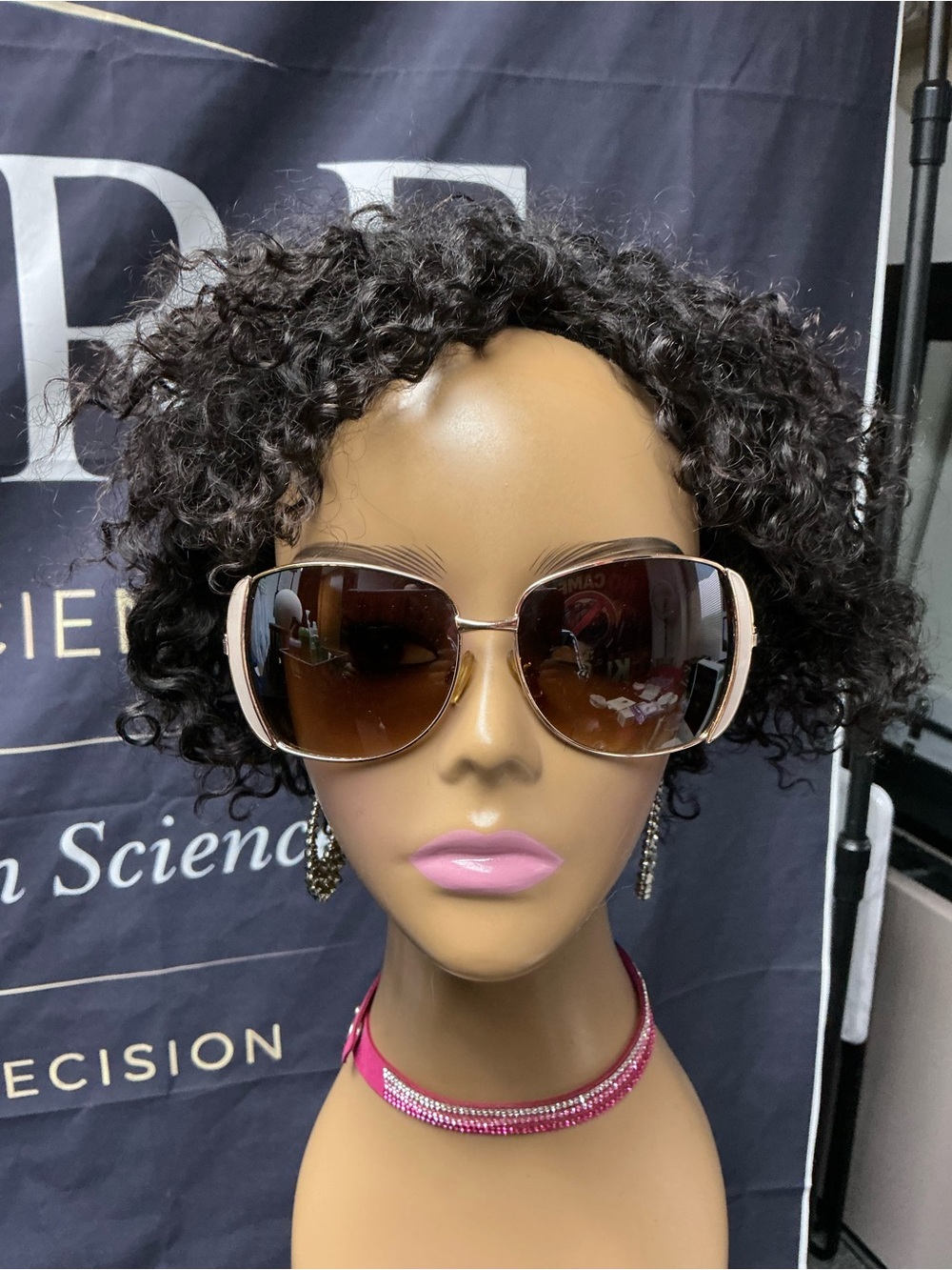 Steve Madden Pink Frame Sunglasses with Brown Gradient Lenses